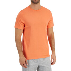 Club Room Men Solid Pajama T-Shirt Peach Echo Orange Size S 3604